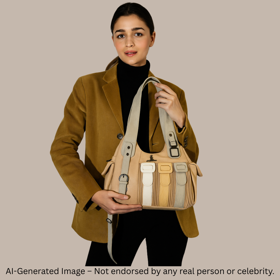 Designer Buckle Strap Handbag for Women