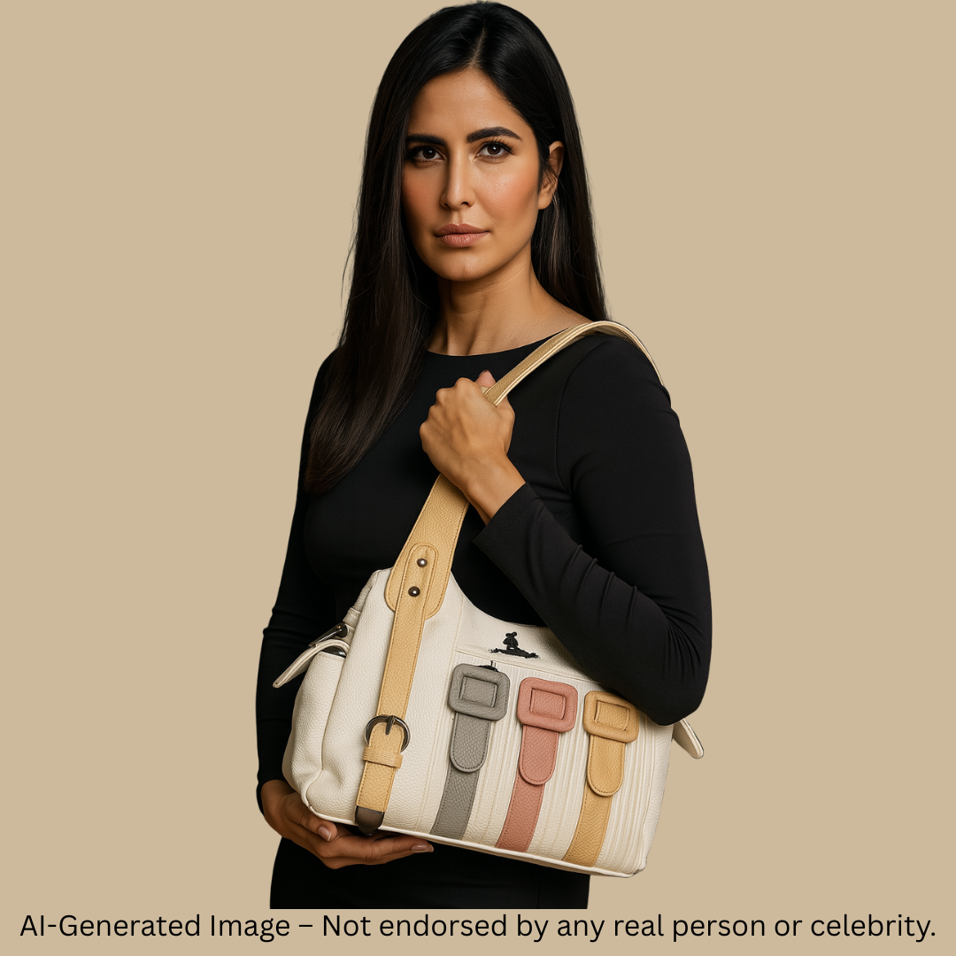 Designer Buckle Strap Handbag for Women
