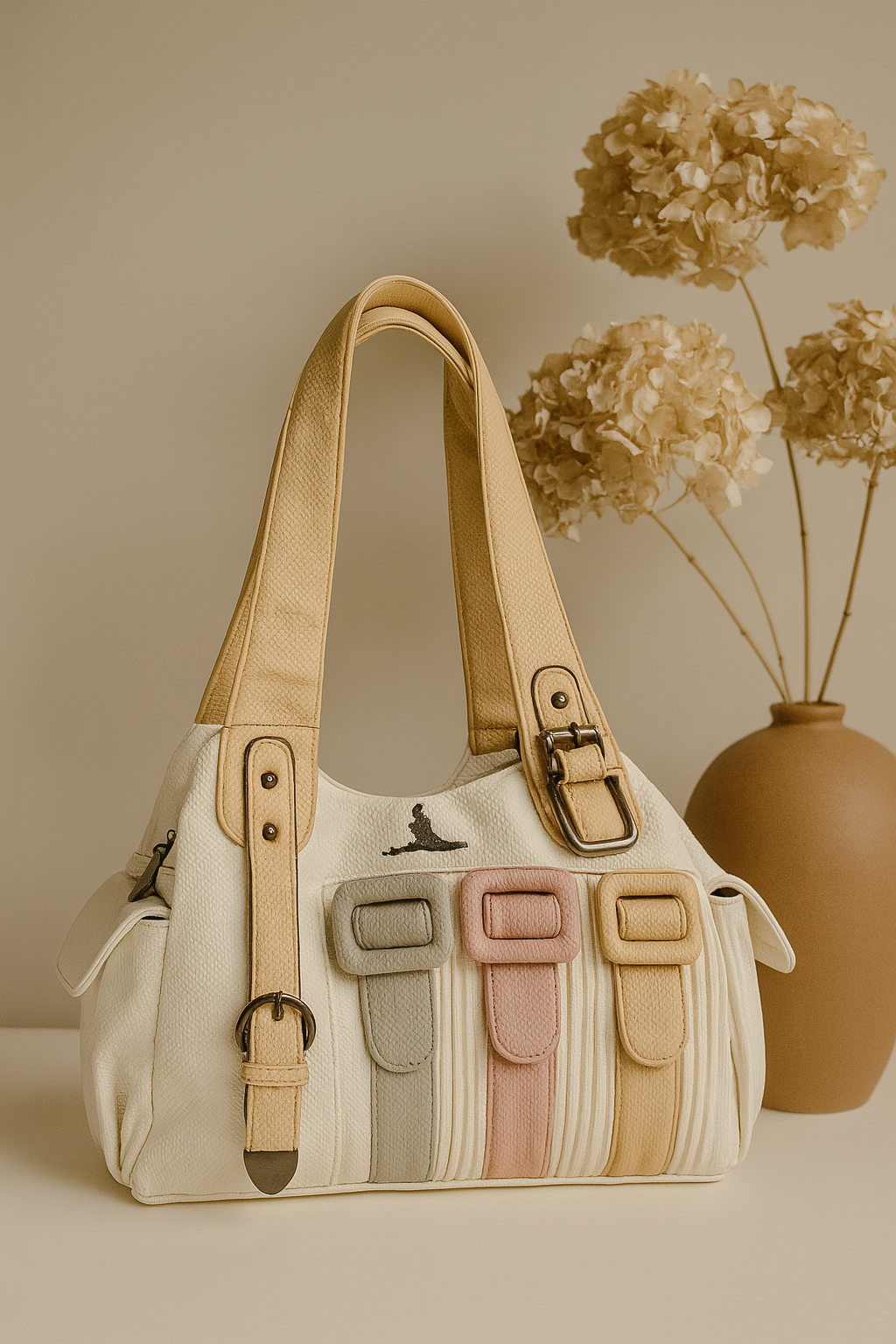 Designer Buckle Strap Handbag for Women