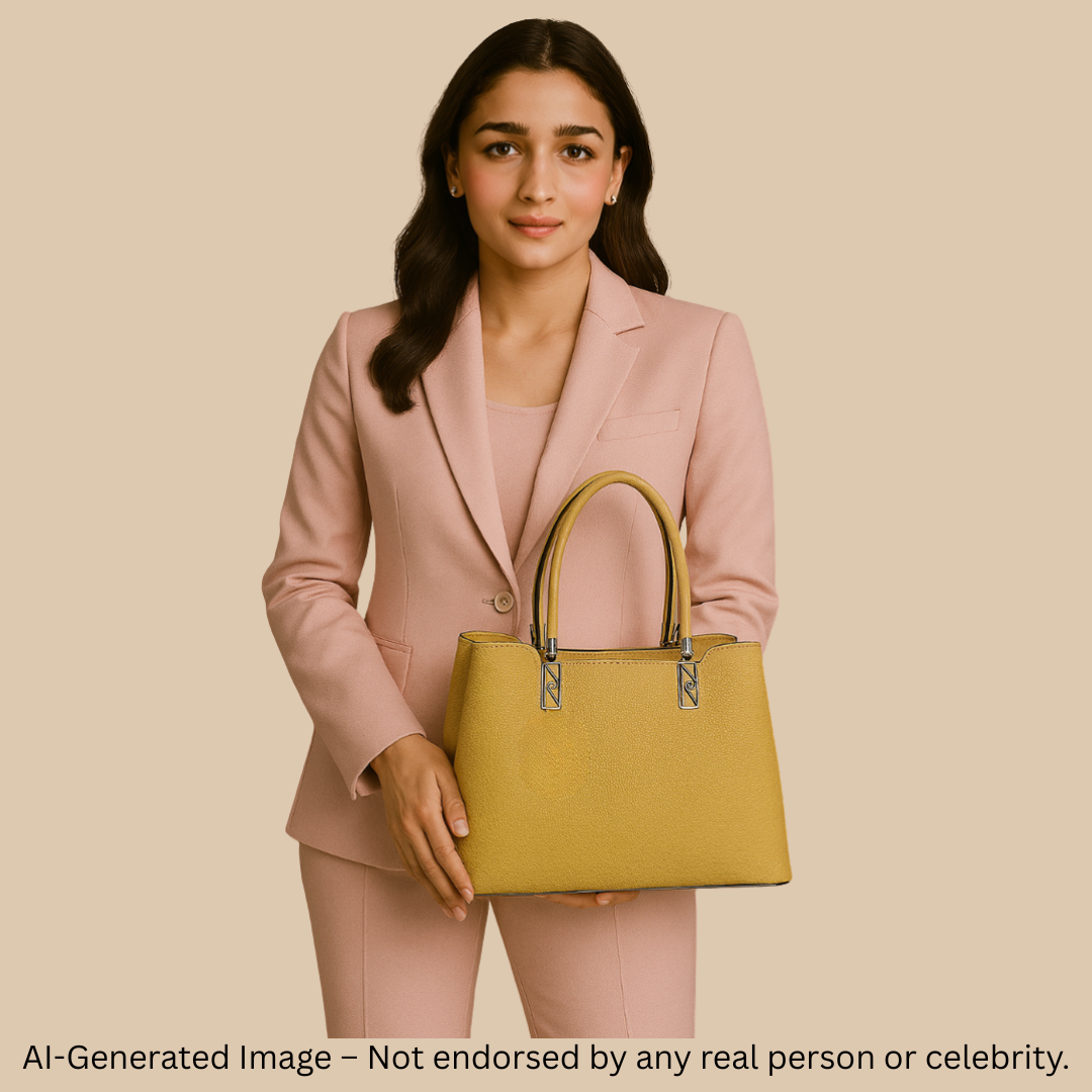Black Cherry Charm Handbag – Elegant Faux Leather Tote