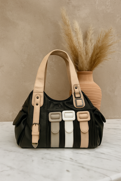 Designer Buckle Strap Handbag for Women