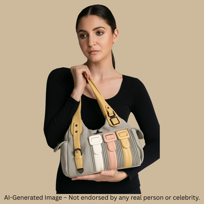 Designer Buckle Strap Handbag for Women