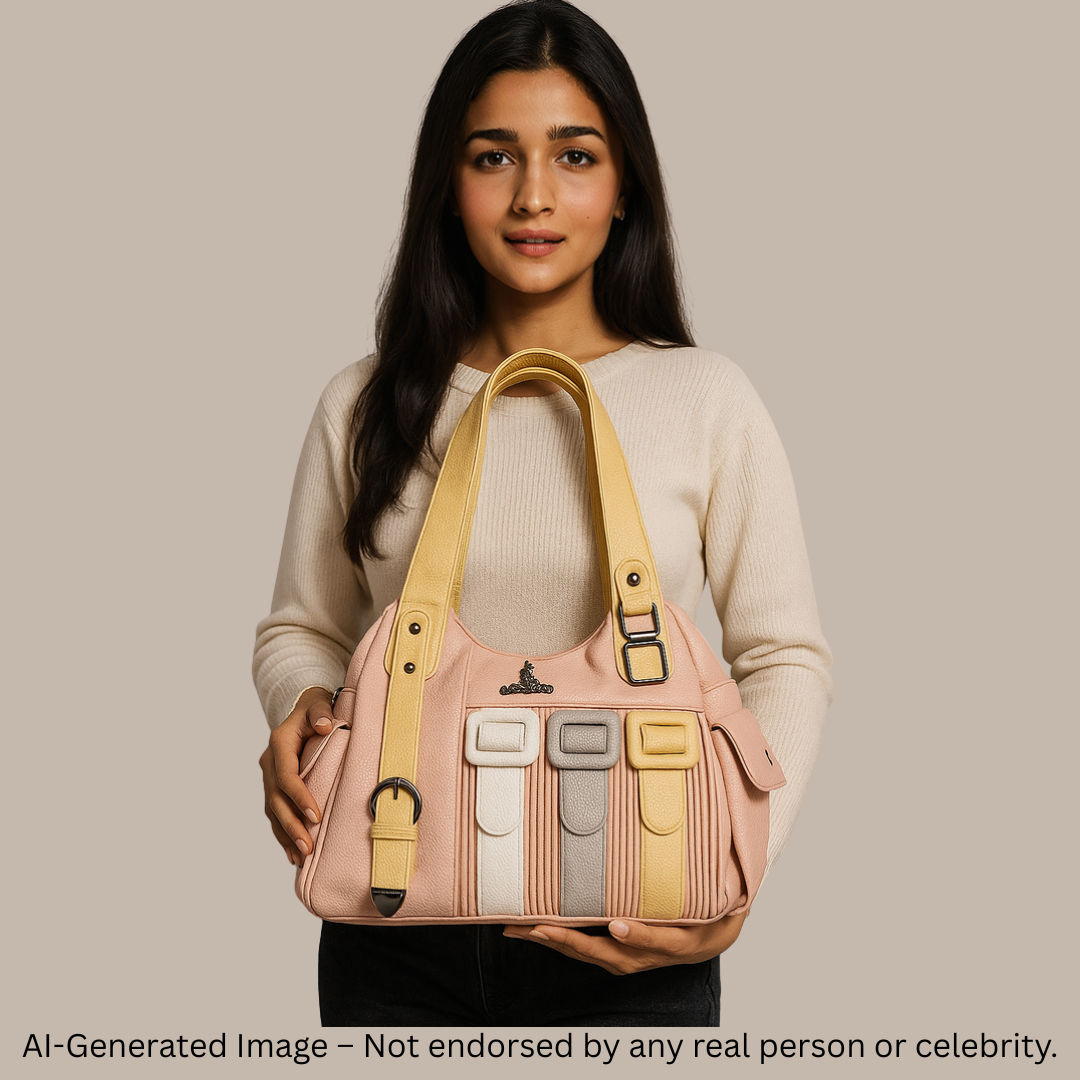Designer Buckle Strap Handbag for Women