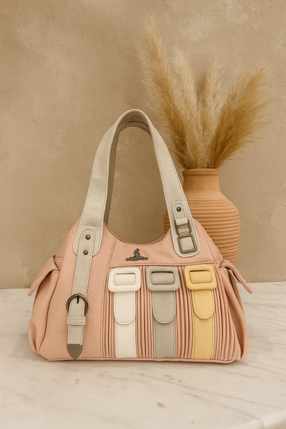 Designer Buckle Strap Handbag for Women