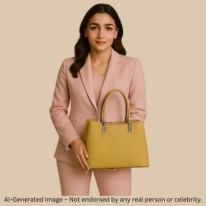 Black Cherry Charm Handbag – Elegant Faux Leather Tote